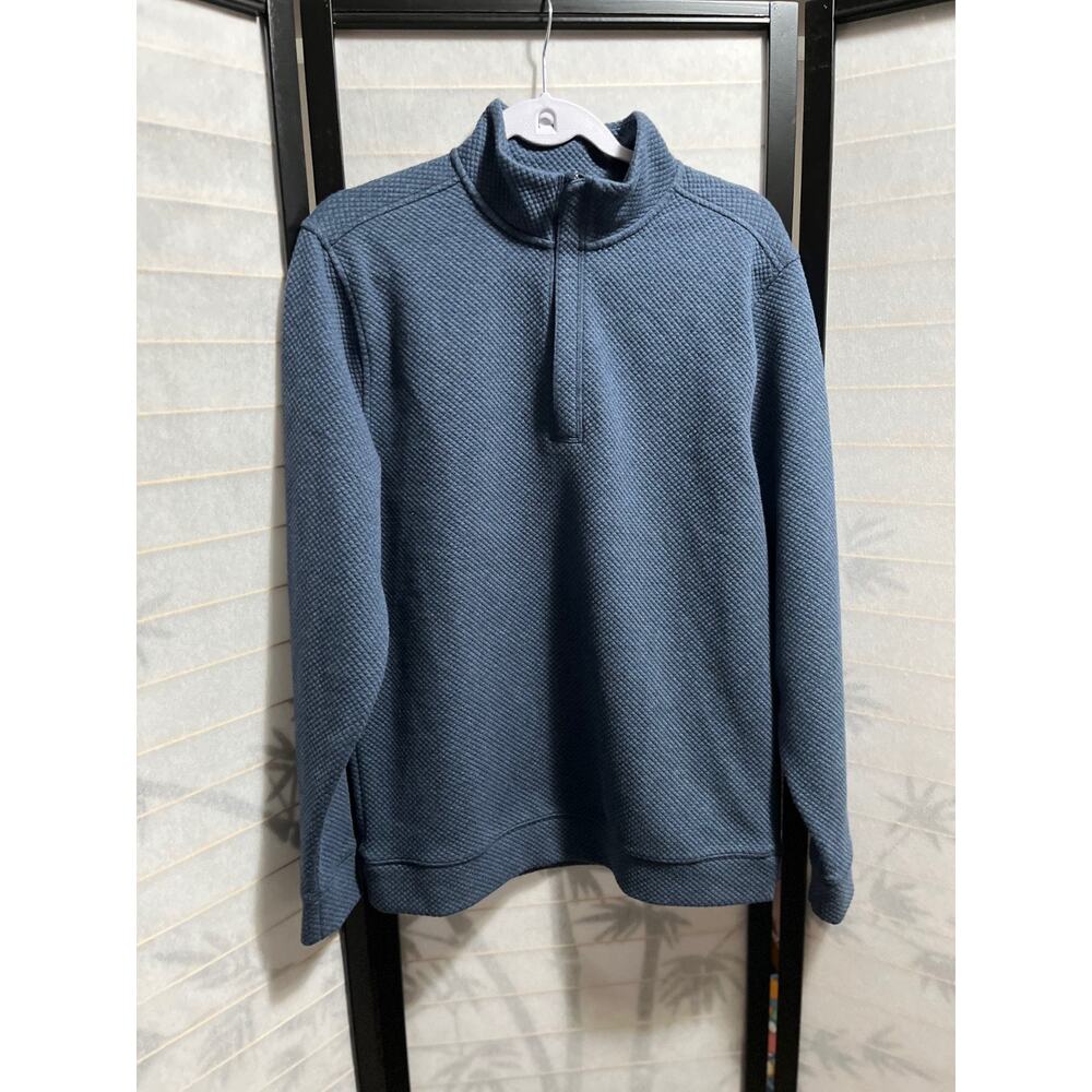 Walter Hagen Clubhouse 1/4‎ Zip Golf Pullover Men’s Small Navy Heather NWT